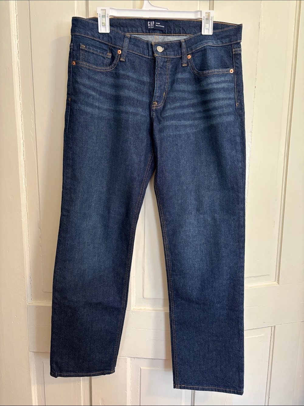 NWOT GAP Women's Dark Wash Low Rise 90s Straight Jeans Size 14/32R